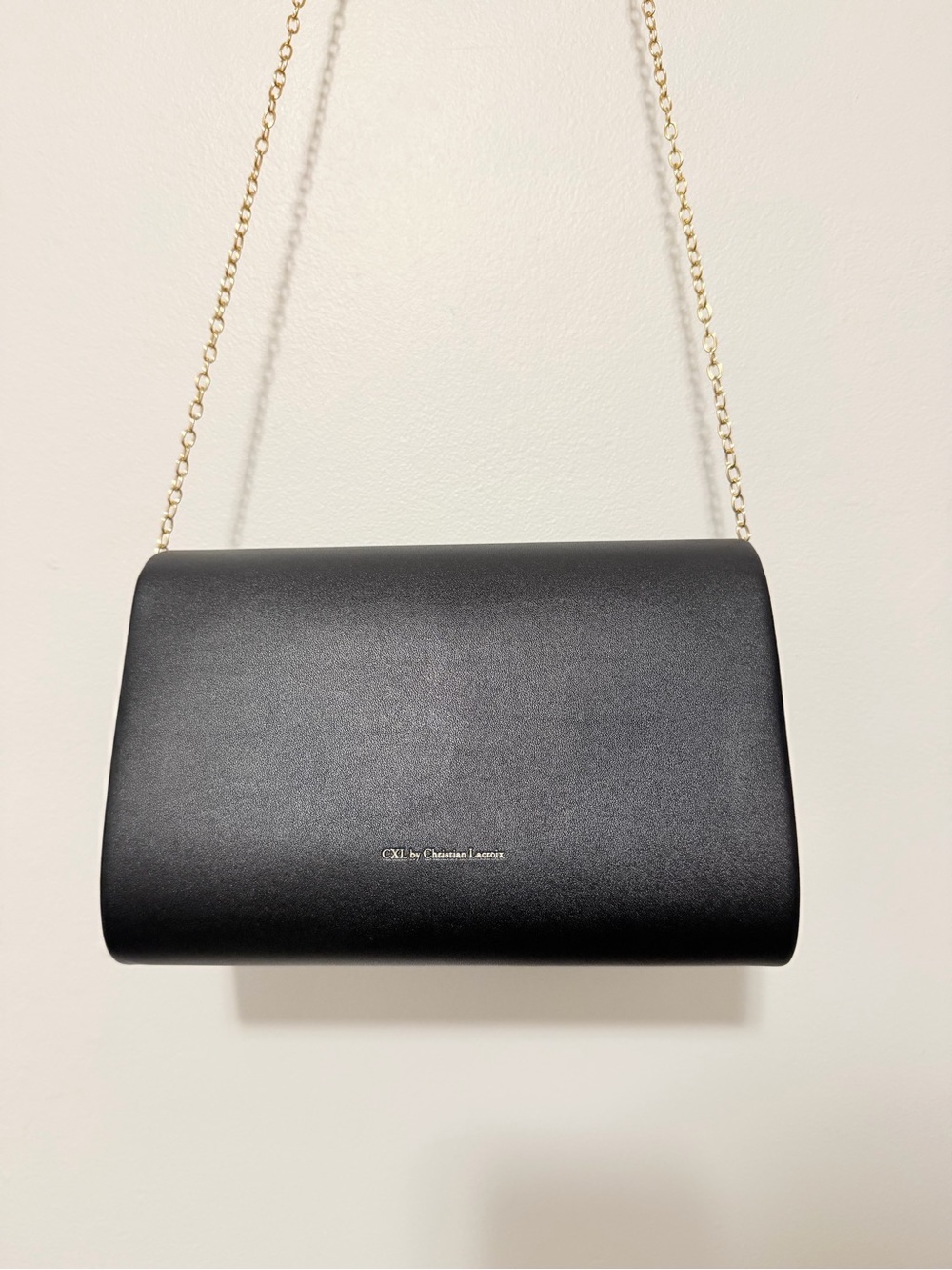 NWT Christian Lacroix CXL Black Crossbody Clutch Purse Gold Chain Wallet - Picture 5 of 5